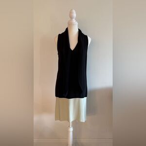 Elegant Black Sleeveless Women's Top
